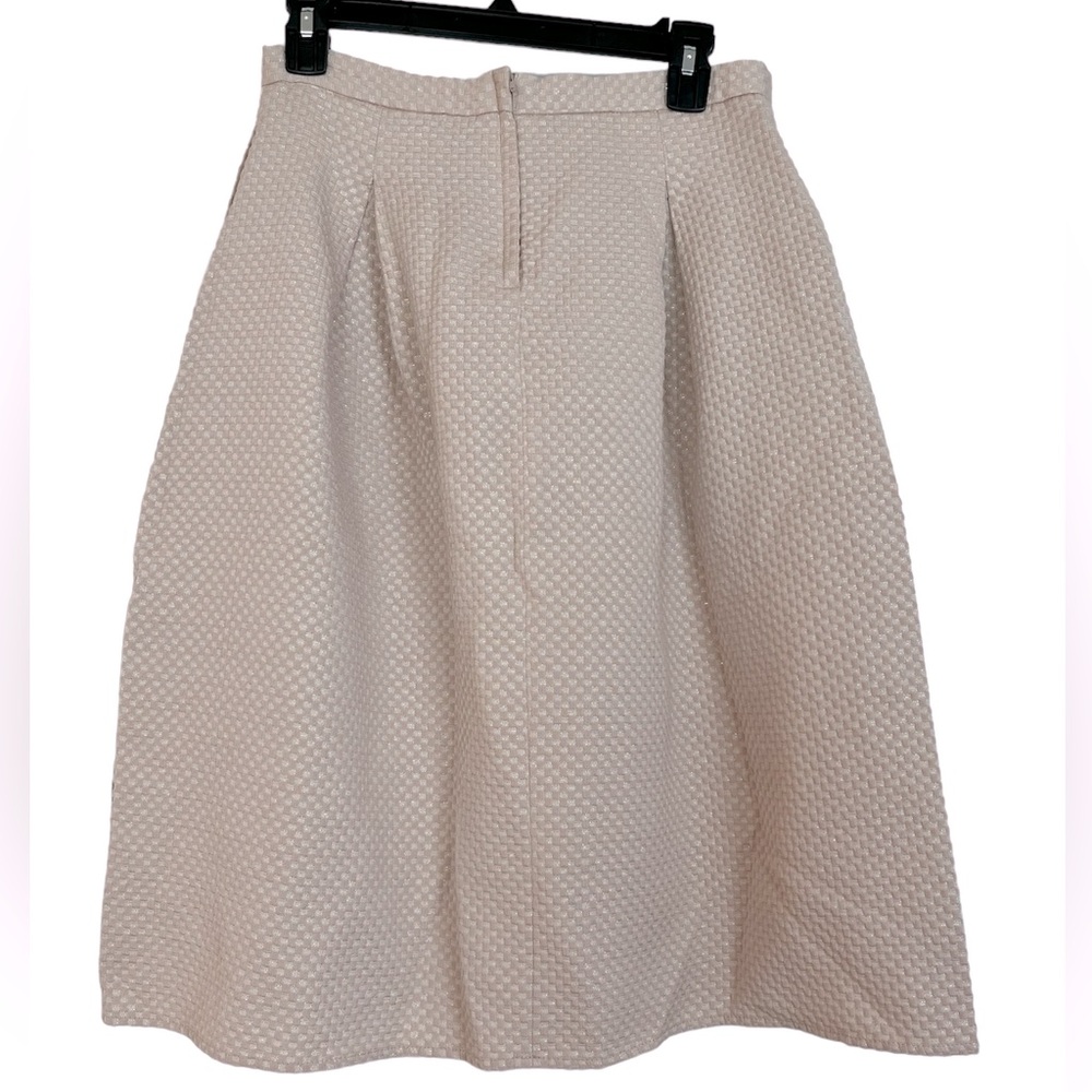 H&M•Women’s Midi Skirt, Blush Pink with Glitter, Sz 8, EUC